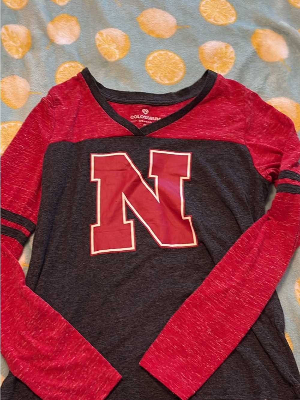 Women’s Nebraska Long-Sleeve V-Neck Top